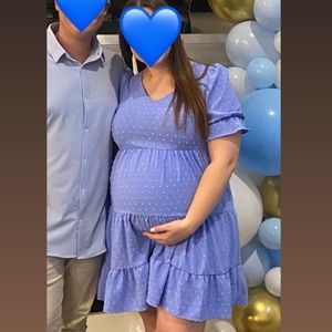 Blue Maternity Dress